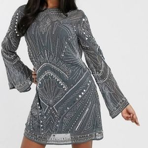 Beaded mini dress